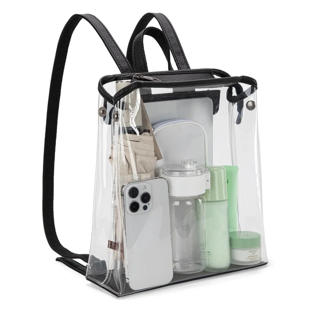 Montana West Western Clear Backpack- Black